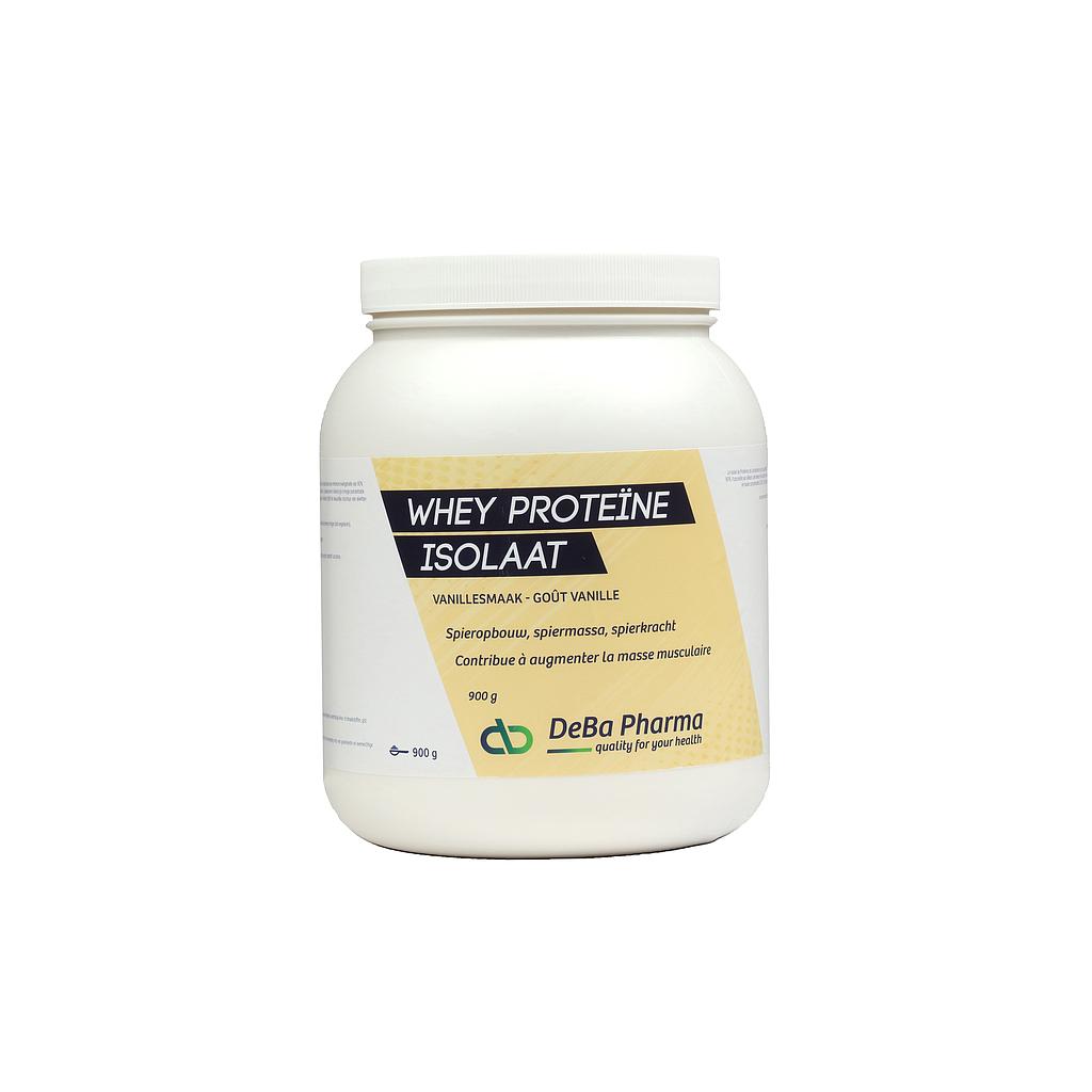 Whey proteïne isolaat vanille poeder 900 gr